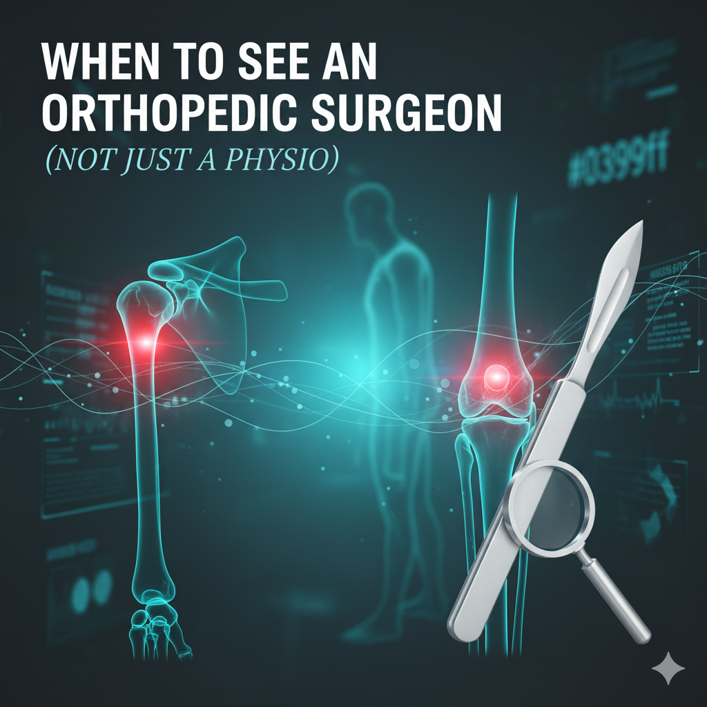 When to See an Orthopedic Surgeon (Not Just a Physio)